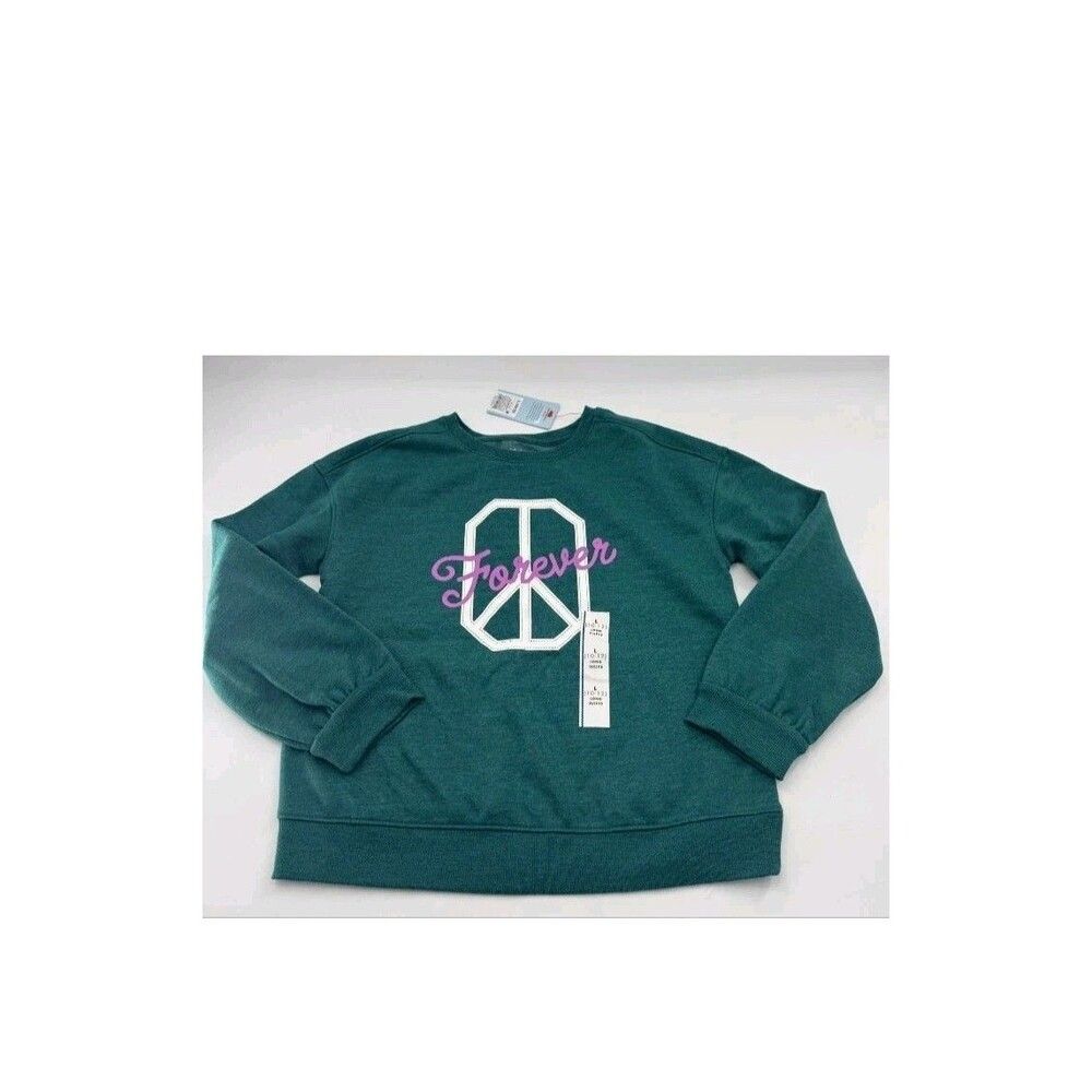 Sweatshirt Girls Large Cat And Jack 10-12 Long Sleeve Pullover NWT